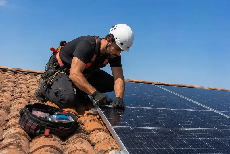 Maintenance et monitoring de panneaux solaires à Pressins